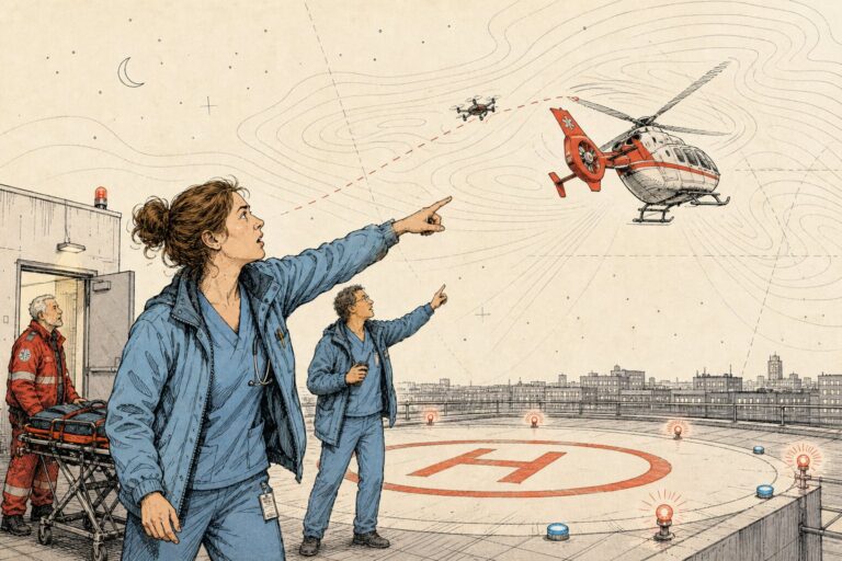 Traumaheli weg door smokkeldrones